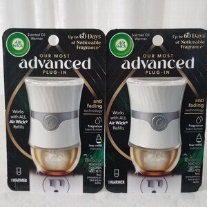 2 Pack Air Wick Scented Oil Warmer Advanced Plug in Brand New